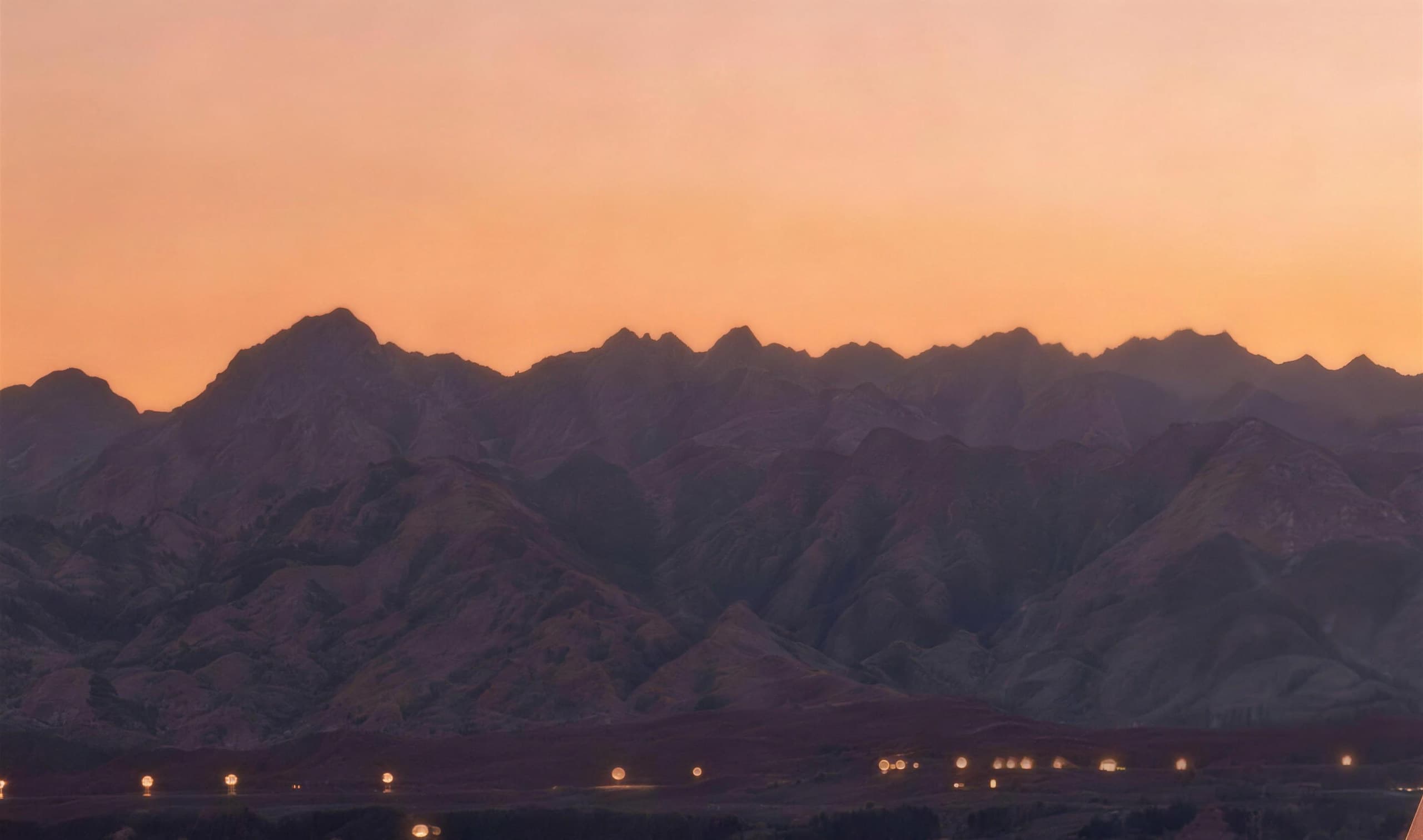 The Red Sea at sunset, with the mountains of the Eastern Desert beyond